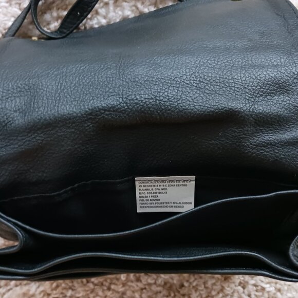 Women's Crossbody Mini Bag with Adjustable Strap / Black - Picture 4 of 5